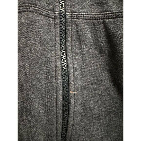Vintage Nike Hoodie Sweatshirt Mens XL Grey Zip Solo Swoosh Essential Y2K - Picture 6 of 8